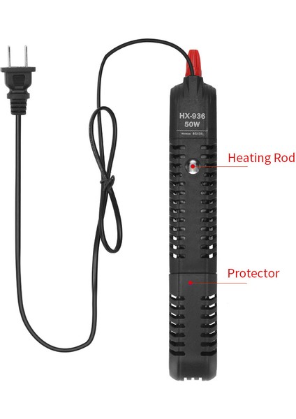 HX-906-50W Stili Au Fiş Akvaryum Isıtıcı Ayarlanabilir Otomatik Akvaryum Balık Tankı Su Sıcaklığı Termostat Koruyucu Kapaklı Isıtma Çubuğu (Yurt Dışından) fırsatları