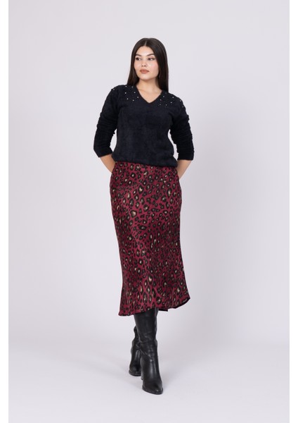 Saten Kumaş 85CM Beli Lastikli Etek Ürün Kodu 6718