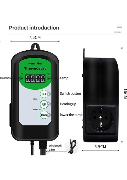 Ingiltere Fiş Stili Isı Mat Termostat Sıcaklık Kontrol Cihazı Topraksız Bitkiler Için 5 ℃-42 ℃ Tohum Çimlenme Sürüngenler Pet Malzemeleri Isı Mat (Yurt Dışından) fırsatları