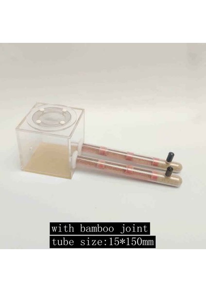 D Stili Çift Tüp Karınca Çiftliği Genç Koloniler Için Plastik Şeffaf Sürüngen Teraryum Messors Böcek Malzemeleri (Yurt Dışından)