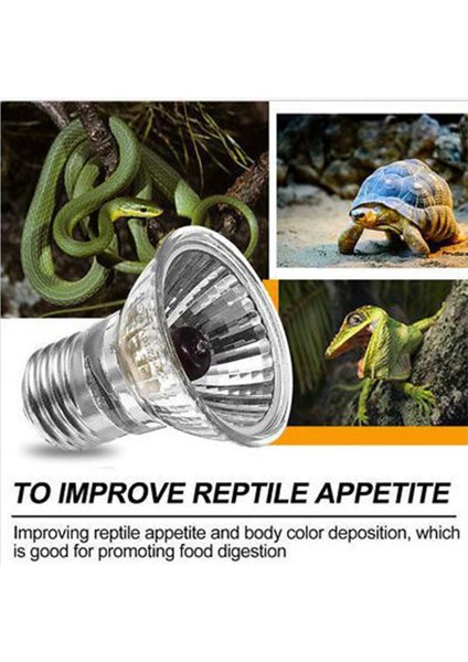 50W Tarzı Uva+Uvb 3.0 Sürüngen Lamba Ampulü Kaplumbağa Basking Uv Ampuller Isıtma Lambası Amfibiler Kertenkeleler Sıcaklık Kontrol Cihazı (Yurt Dışından) fiyatları