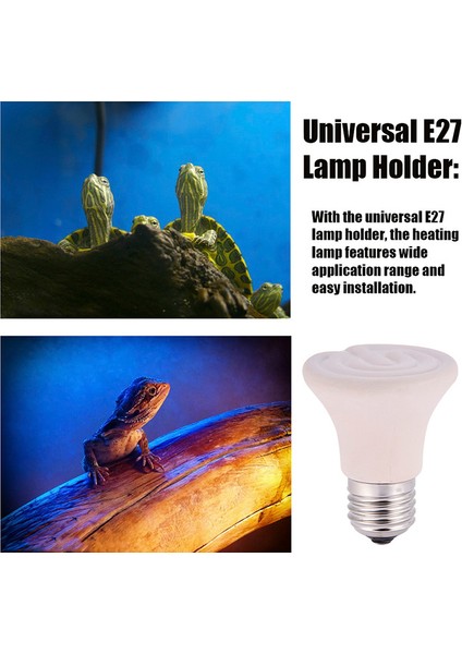 75W Tarzı Et Isıtma Lambası 25W 50W 75W 100W E27 Pet Isıtma Işığı Seramik Verici Isı Ampul Pet Brooder Sürüngen Lambası Isı Lambası (Yurt Dışından) fırsatları