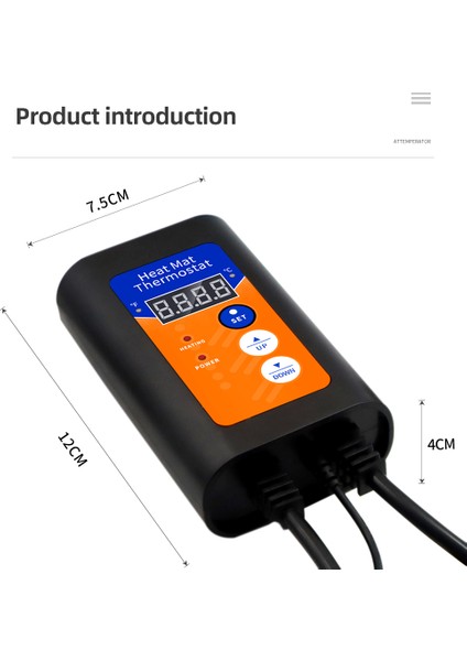 Ingiltere Fiş Stili Hidroponik Bitkiler Çimlenme Sürüngenler Pet Malzemeleri Için Dijital Isı Mat Termostat Sıcaklık Controllev (Yurt Dışından) fırsatları