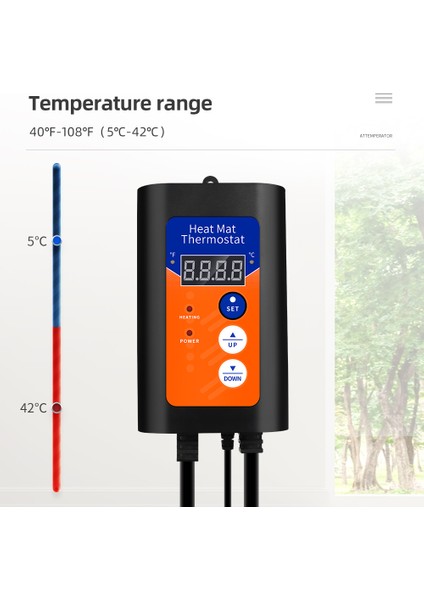 Ingiltere Fiş Stili Hidroponik Bitkiler Çimlenme Sürüngenler Pet Malzemeleri Için Dijital Isı Mat Termostat Sıcaklık Controllev (Yurt Dışından) indirimleri