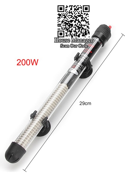 200W Tarzı Au Fiş Adaptörü 220V 110V 220V Ayarlanabilir Sıcaklık Termostatı Isıtıcı Çubuk W Cam Isıtıcı Dalgıç Akvaryum Balık Tankı Su Isıtıcı (Yurt Dışından)