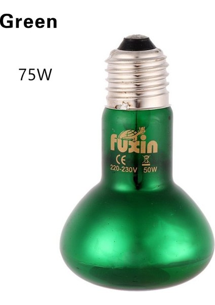YEŞIL-75W Tarzı Pet Accessaries Sürüngen Isıtma Lambaları Gündüz Gece Amfibi Kuş Yılan Basking Lamba Ampul Isı Sürüngen (Yurt Dışından)