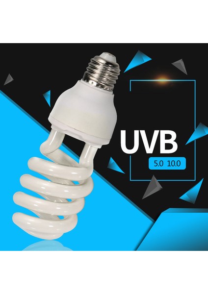 26W Uvb5.0 Stili Uvb Kompakt Işık Floresan Teraryum Sürüngen Lamba Ampulleri Işık HY99 (Yurt Dışından) fırsatları