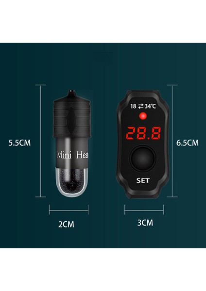 10W Tarzı Için Birleşik Krallık Adaptörü Süper Mini USB Isıtıcı Dijital LED Elektrikli Isıtma Çubuklar Nano Balık Kaplumbağa Tankı Alçak Gerilim Isıtma Çubuğu Hızlı Sıcaklık Artışı (Yurt Dışından)