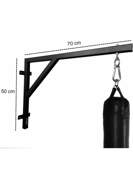 Kum Torbası Askı Aparatı Duvar Askısı Boks Aparatı 50X70 cm