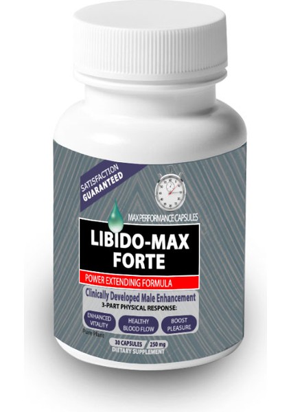 Libido-Max Forte 3 Adet Erkeklere Özel 30LU Hareketeyici Katılaştırıcı Ebat Değiştirici
