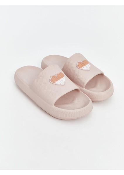 Lcw Steps Kalp Baskılı Kadın Terlik