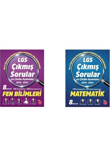 8. Sınıf LGS Çıkmış Sorular Fen Bilimleri - Matematik 2018-2024
