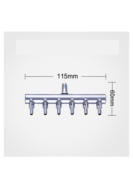 6 Yol Stili Çıkış Çapı3 4mm Akvaryum Aksesuarları Yolları Akvaryum Inline Hava Bölücü Kontrol Vanası 4 * 6mm Oksijen Pompası Hortumu Giriş DIA8MM AA006 (Yurt Dışından)