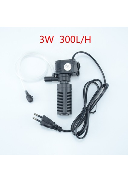 3W Tarzı Ab Fiş Adaptörü 220V Oksijen Hava Balık Tankı Filtresi Akvaryum Filtre Pompası Balık Tankı Pompası 110V 220V Su Pompası Akvaryum Dıy Kutusu Sünger Top Halkası (Yurt Dışından)