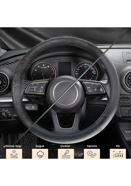 Suni Deri Direksiyon MC1003N Premium Siyah