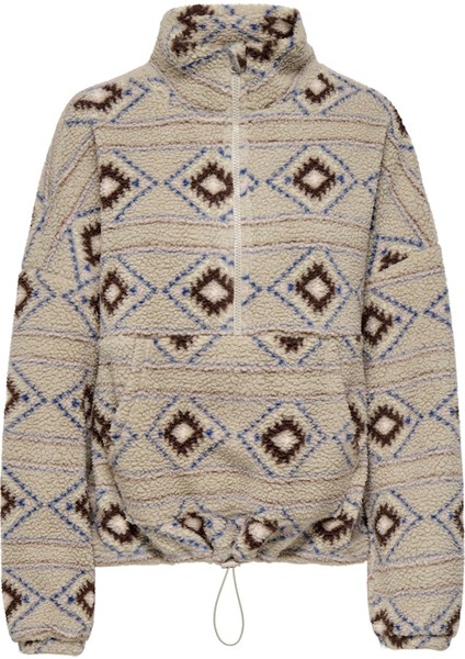Kadın Yarım Fermuarlı Teddy Sweatshirt - 15340691 fırsatları