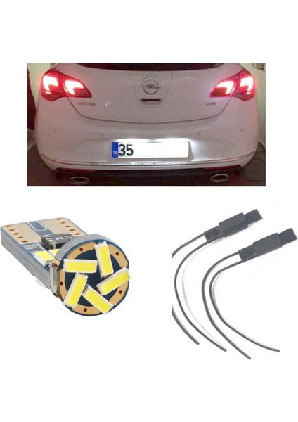 Opel Astra J Uyumlu LED Plaka Aydınlatma Seti