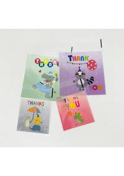 Bantlı Şeffaf Desenli Poşet Opp 10X10 (+3) cm 95 Adet fiyatları