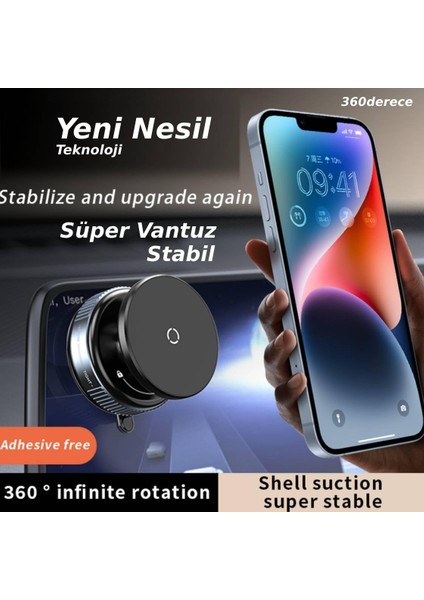 Güçlü Vakumlu Mıknatıslı Cam Ayna Araç Telefon Tutucu fırsatları