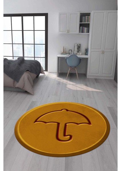 Kaymaz Taban Makinada Yıkanabilir Dijital Baskı Squid Game Kurabiye Desenli Genç Odası Halısı Dot Taban Halı SG06