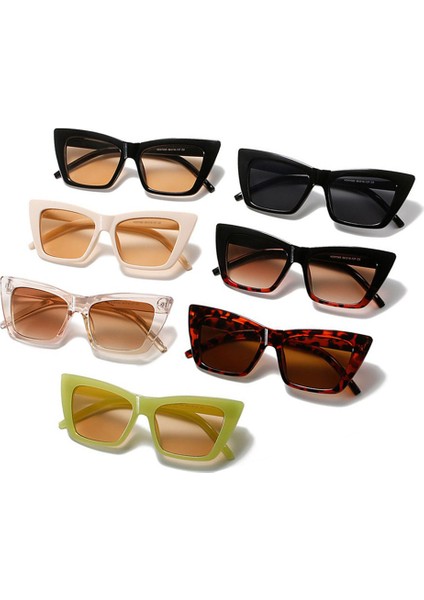Kadınlar Için Trendy Kedi Göz Güneş Gözlüğü/erkekler Retro Kare Güneş Gözlüğü UV400 Koruma Gözlük Yaz Shades Moda Aksesuarları (Yurt Dışından) modelleri