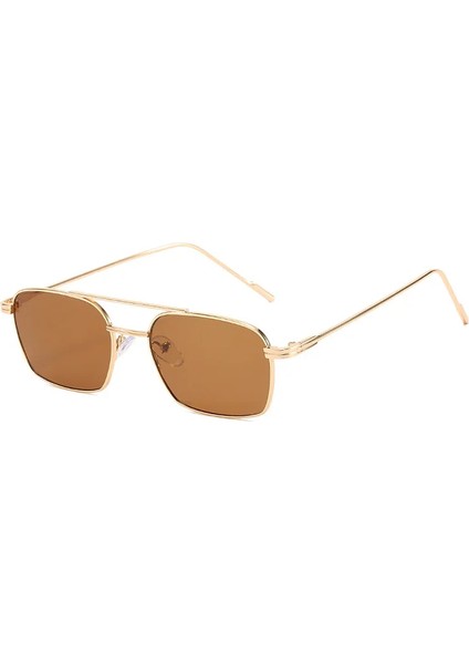 Dropshipping Moda Kare Güneş Gözlüğü Erkek Kadın Metal Güneş Gözlüğü Retro Güneş Gözlüğü Vintage Yüksek Kalite Gafas Oculos De Sol (Yurt Dışından) fırsatları