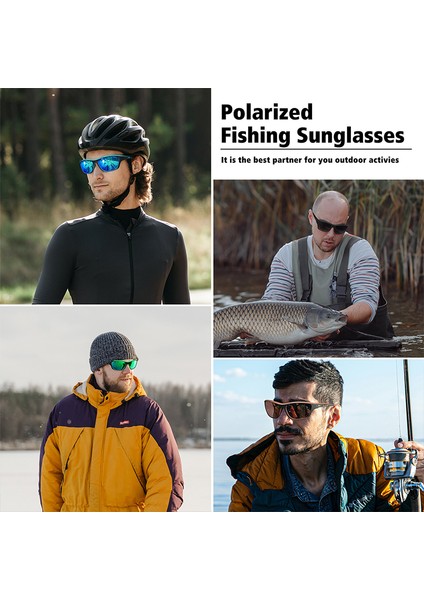 Wowsun Polarize Spor Güneş Gözlüğü Erkekler Kadınlar Için Balıkçılık Sürüş Dikdörtgen Gözlük UV400 Koruma AA122 (Yurt Dışından)