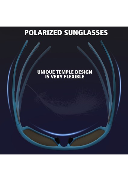 Wowsun Polarize Spor Güneş Gözlüğü Erkekler Kadınlar Için Balıkçılık Sürüş Dikdörtgen Gözlük UV400 Koruma AA122 (Yurt Dışından)
