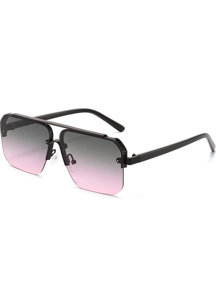 Erkekler Için Yeni Degrade Güneş Gözlüğü Moda Metal Büyük Çerçeve Güneş Gözlüğü Marka Tasarım Lüks Lunette De Soleil Homme UV400 Gözlük (Yurt Dışından) fiyatları
