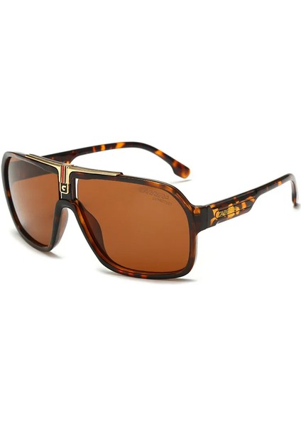 Unisex Pilot Güneş Gözlüğü Trendy Klasik Boy Vintage Retro Klasik Açık Düzensiz Spor Erkek Kadın UV400 Gözlük (Yurt Dışından)