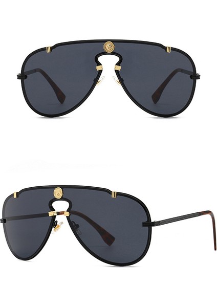 Lüks Marka Tasarımcısı Büyük Boy Pilot Güneş Gözlüğü Erkek Kadın Moda Vintage Metal Yıldız Güneş Gözlüğü Erkek Gözlük UV400 Tonları (Yurt Dışından) modelleri