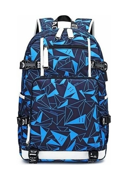 Qixun Yüksek Yüzlü Okul Çantası Omuz Çantası Erkek Yeni Basit Ortaokul Öğrencisi Okul Çantası Sıcak Transfer Rahat Erkek Çantası (Yurt Dışından)