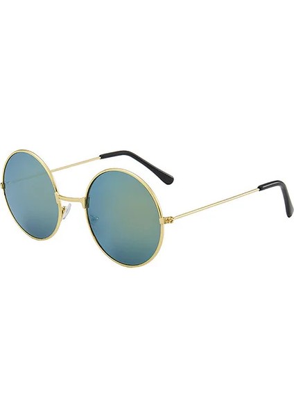 Retro Küçük Yuvarlak Güneş Kadınlar Vintage Marka Shades Siyah Metal Güneş Gözlüğü Kadınlar Için Moda Tasarımcısı Lunette (Yurt Dışından)