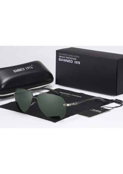 Alüminyum Magnezyum Hd Polarize Moda Güneş Gözlükleri Kadın Erkek Sürüş Güneş Gözlüğü Vintage Oculos De Sol Orijinal Marka ile Kutusu (Yurt Dışından)