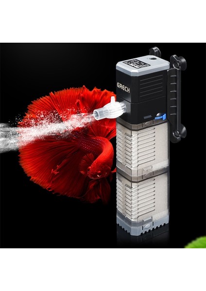 CHJ-502 Stili Au Adaptör Fişi Akvaryum Filtresi Balık Tankı Filtresi Akvaryum Hava Pompası Hava Oksijen Artırmak Akvaryum Iç Filtresi Akvaryum Pompası Filtresi (Yurt Dışından) fırsatları