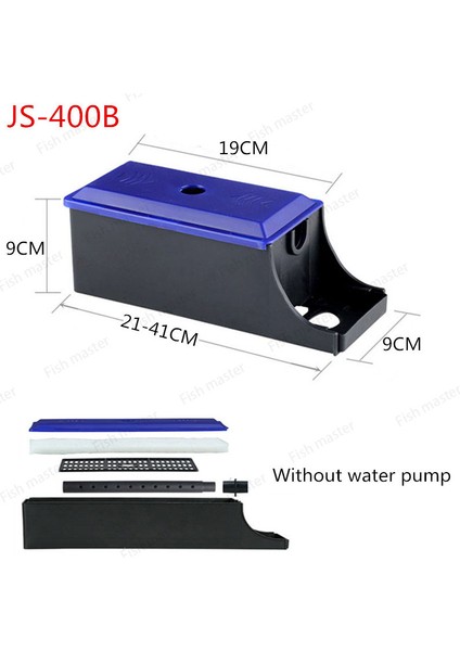 JS-400B Stili Ingiltere Adaptör Fişi 3 1 Çok Işlevli Dahili Akvaryum Filtresi Balık Tankı Dalgıç Pompa Filtrasyonlu Üst Filtre Oksijen Su Sirkülasyonu (Yurt Dışından)