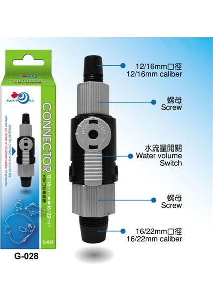 4fenshuiguan Tarzı 1 Ünite Su Giriş ve Çıkış Ayar Valfi Balık Tankı Su Borusu Fırça Anahtarı Adaptörü Hızlı Bağlantı Filtresi Varil Bağlantı Hortumu (Yurt Dışından) modelleri