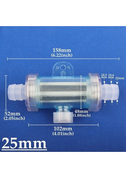 25 mm Tarzı 1 Adet 8MM~25MM Yumuşak Boru Hortumu Şeffaf Su Filtresi Bahçe Sulama Emici Pompa Filtreleri Akvaryum Aksesuarları (Yurt Dışından)