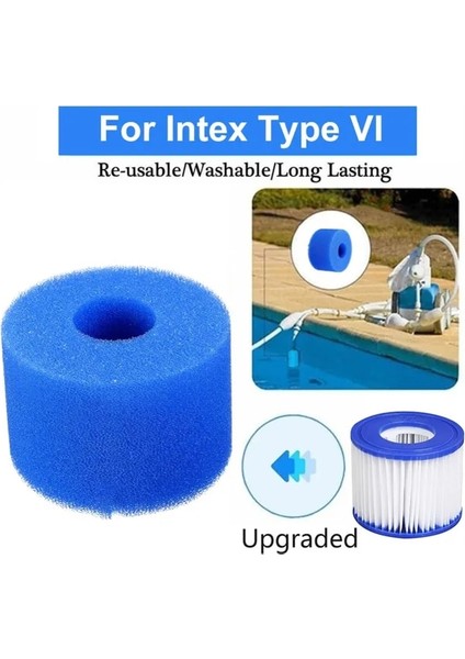 8X5.2X10.4CM Stili Intex Tip H Için Yıkanabilir Yeniden Kullanılabilir Yüzme Havuzu Köpük Filtresi Sünger Filtre Süngerleri Sünger Kolonu Yeniden Kullanılabilir Yıkanabilir Biyoköpük (Yurt Dışından)