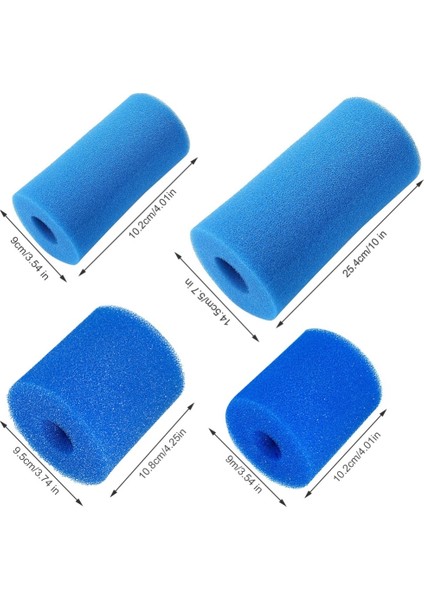 8X5.2X10.4CM Stili Intex Tip H Için Yıkanabilir Yeniden Kullanılabilir Yüzme Havuzu Köpük Filtresi Sünger Filtre Süngerleri Sünger Kolonu Yeniden Kullanılabilir Yıkanabilir Biyoköpük (Yurt Dışından)