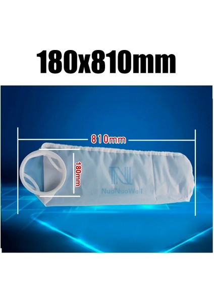 B 105MM380MM Stili 100 Mes 2x Mesh Mikro Naylon (Nmo) Filtre Torbaları Balık Akvaryumu Deniz Karteri Keçe Ön Filtre Çorap Torbası Korozyon Direnci (Yurt Dışından)