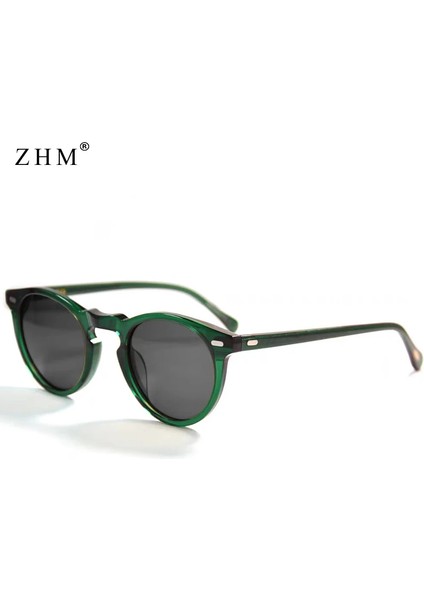 Yeni Retro Polarize Güneş Gözlüğü Erkekler Kadınlar Için Moda Küçük Yuvarlak Güneş Gözlüğü Erkek Kadın Edebi Vintage Shades Sürüş Gözlük (Yurt Dışından) fiyatları