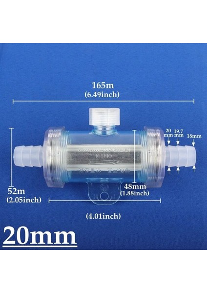 20MM Tarzı 1 Adet 8MM~25MM Yumuşak Boru Hortumu Şeffaf Su Filtresi Bahçe Sulama Emici Pompa Filtreleri Akvaryum Aksesuarları (Yurt Dışından)
