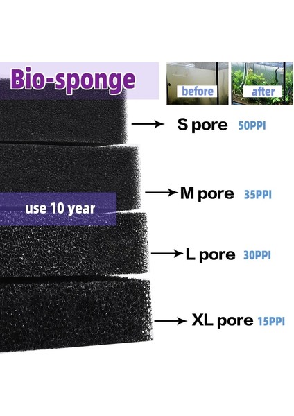 Xl Gözenek Stili 50CMX50CMX5CM Akvaryum Aksesuarları Pratik Biyokimyasal Dekorasyon Pamuk Sünger Akvaryum Filtresi Balık Tankı Gölet Siyah Köpük Sünger Tank (Yurt Dışından) fiyatları