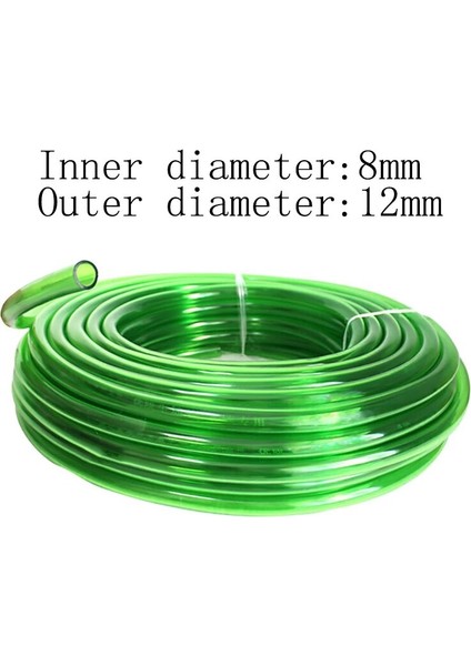 8mm Tarzı 8 Milyon Balık Tankı Boru Akvaryum Yeşil Hortum Su Pompası Filtre Aksesuarları Için Tüp Akvaryum Temizleme Aracı Bahçe Sulama Hortumu (Yurt Dışından)