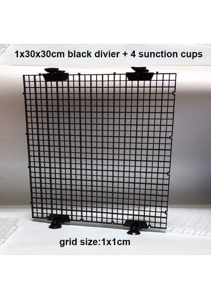 3030CM Siyah Ws Stili 1 Takım Akvaryum Plastik Bölücü Mercan Frag Balık Tankı Tutucu Yumurta Sandığı Damlama Tepsisi Kapağı Tutma Net Mat Çok Fonksiyonlu Tutucu (Yurt Dışından)