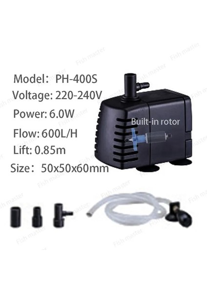 Atman PH-400 Stili Ab Adaptör Fişi Atman Ph H H H 2h H Iğne Fırça Pompası. Protein Ayırıcı Iğne Fırçası Su Pompası (Yurt Dışından)