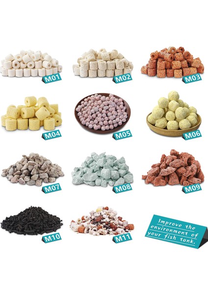 M02 Stili 100 Gram Akvaryum Biyo Filtre Medya Halkaları Toplar Taşlar Balık Tankı Için Toplu Bloklar Sump Gölet Su Temizleme Biyolojik Akvaryum Filtrasyonu (Yurt Dışından) fiyatları