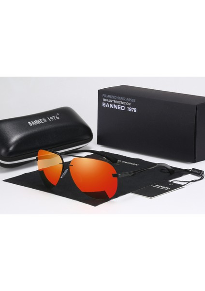 Alüminyum Magnezyum Hd Polarize Moda Güneş Gözlükleri Kadın Erkek Sürüş Güneş Gözlüğü Vintage Oculos De Sol Orijinal Marka ile Kutusu (Yurt Dışından)