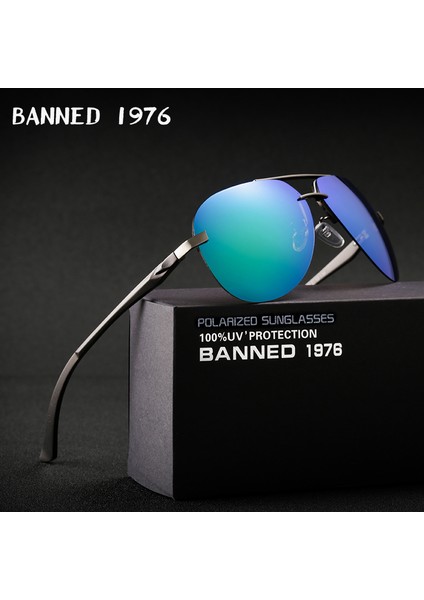 Alüminyum Magnezyum Hd Polarize Moda Güneş Gözlükleri Kadın Erkek Sürüş Güneş Gözlüğü Vintage Oculos De Sol Orijinal Marka ile Kutusu (Yurt Dışından)